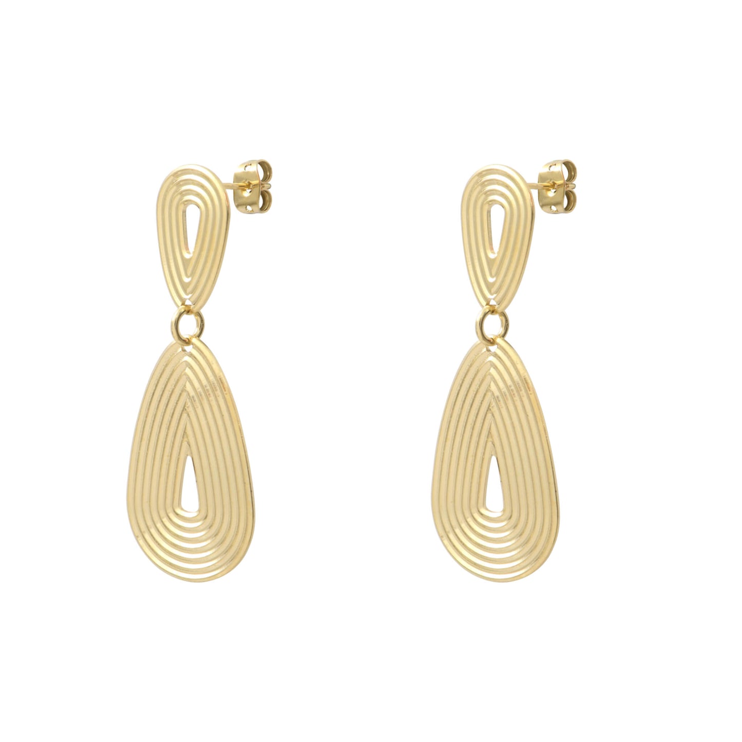 Boucles d'oreilles XL 7 chemins goutte - DupontDupont