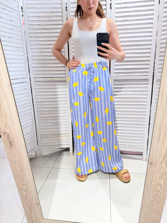 Pantalon imprimé fruit: Bleu / TU
