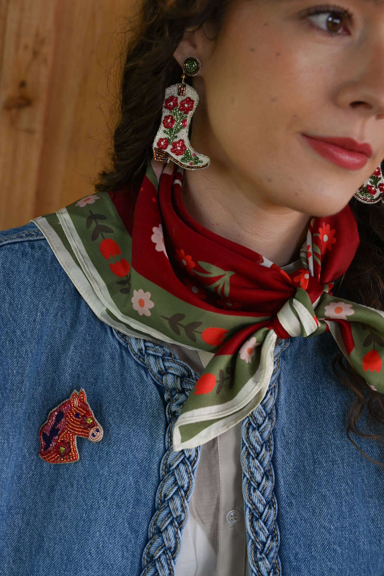 BROCHE CHEVAL FOLKLORIQUE - DupontDupont