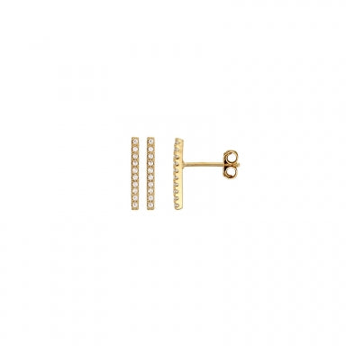 Boucles barrette zircon