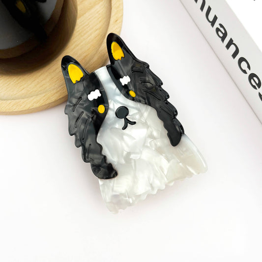 Pince à cheveux chien Border Collie