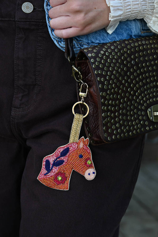 PORTE-CLÉS BIJOU DE SAC CHEVAL FOLK - DupontDupont