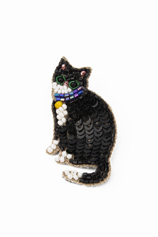 BROCHE CHAT NOIR ET BLANC - DupontDupont
