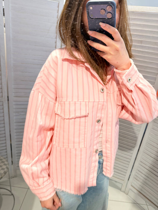 Veste rayée en coton: Rose / TU - DupontDupont