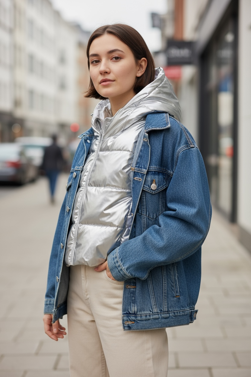 Capuche imperméable réversible : Acier