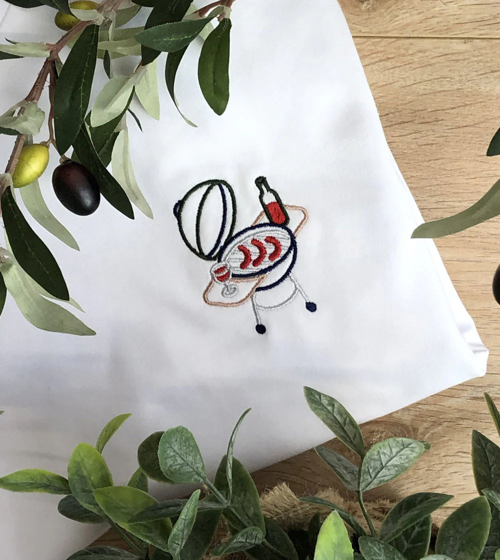 T-shirt brodé barbecue