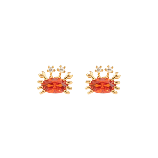 Boucles d’oreilles crabe rouge: Rouge / Doré - DupontDupont