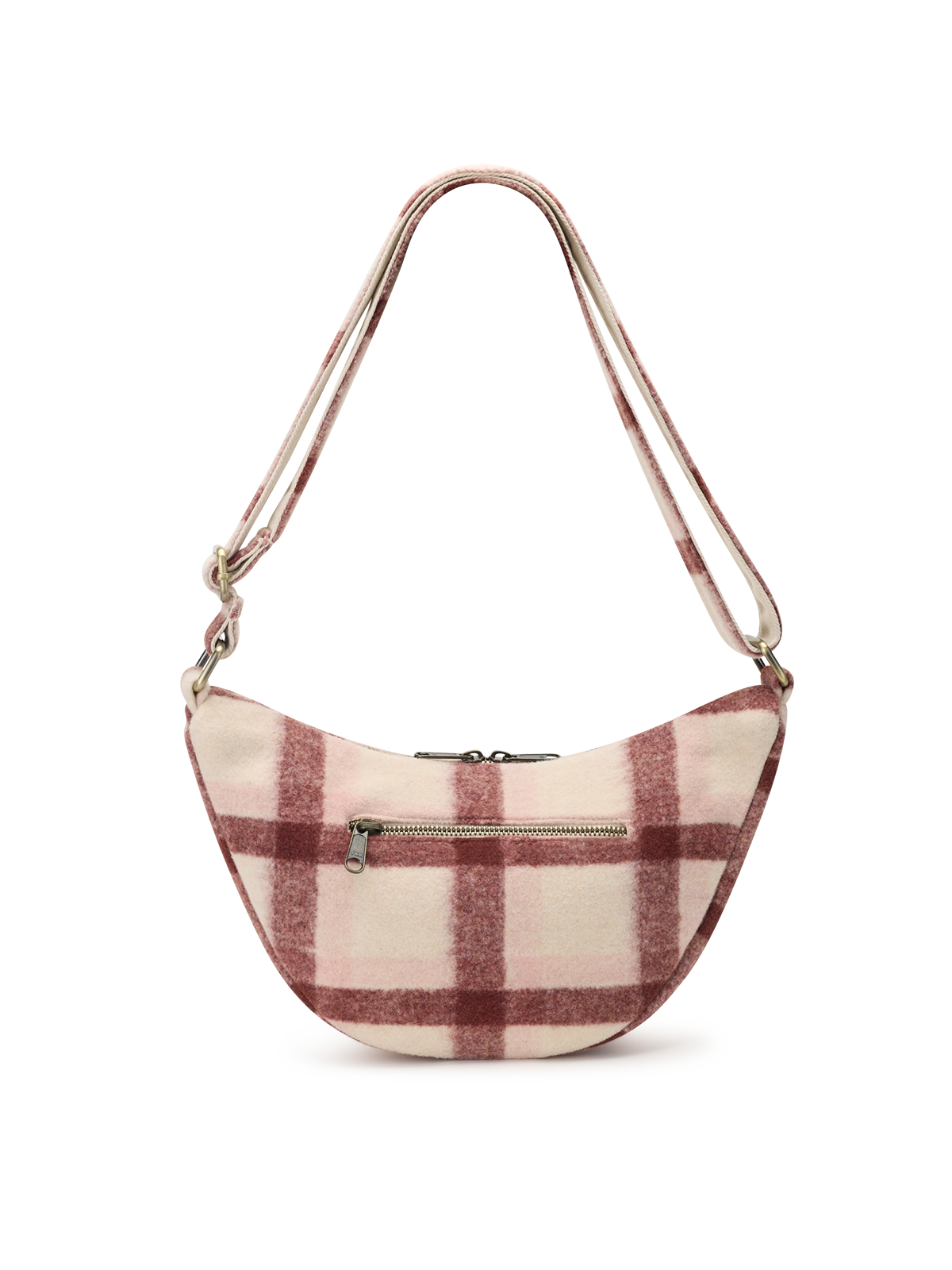 Sac bandoulière Andrea tartan rose