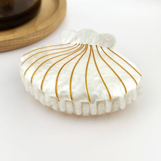 Pince à cheveux coquillage blanc - DupontDupont