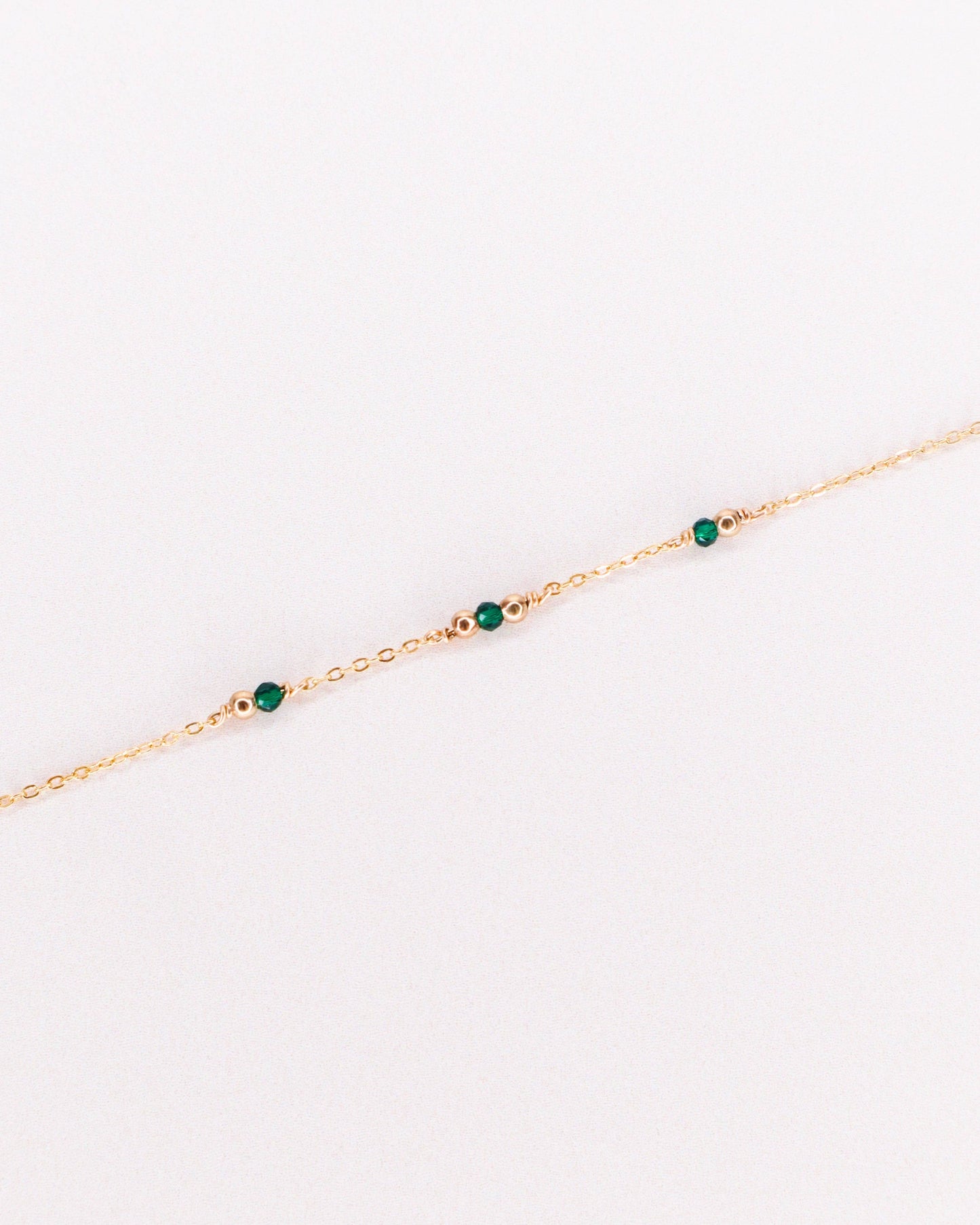 Bracelet Aube avec pierre Grenat