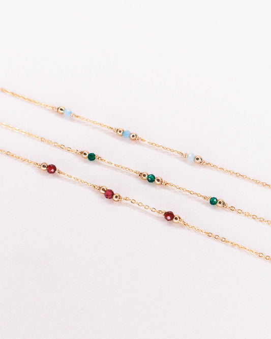 Bracelet Aube avec pierre Aigue marine - DupontDupont