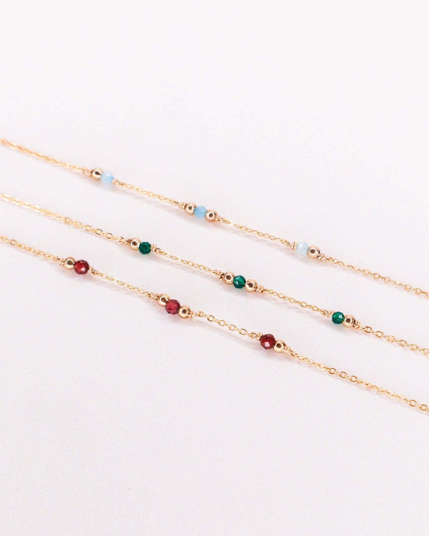 Bracelet Aube avec pierre Emeraude