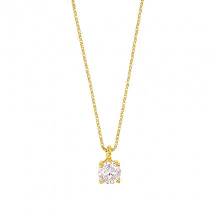 Collier zircon OR 9kt