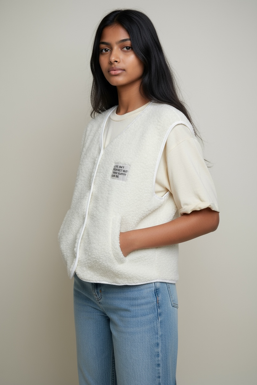 Gilet Moumoute Blanc