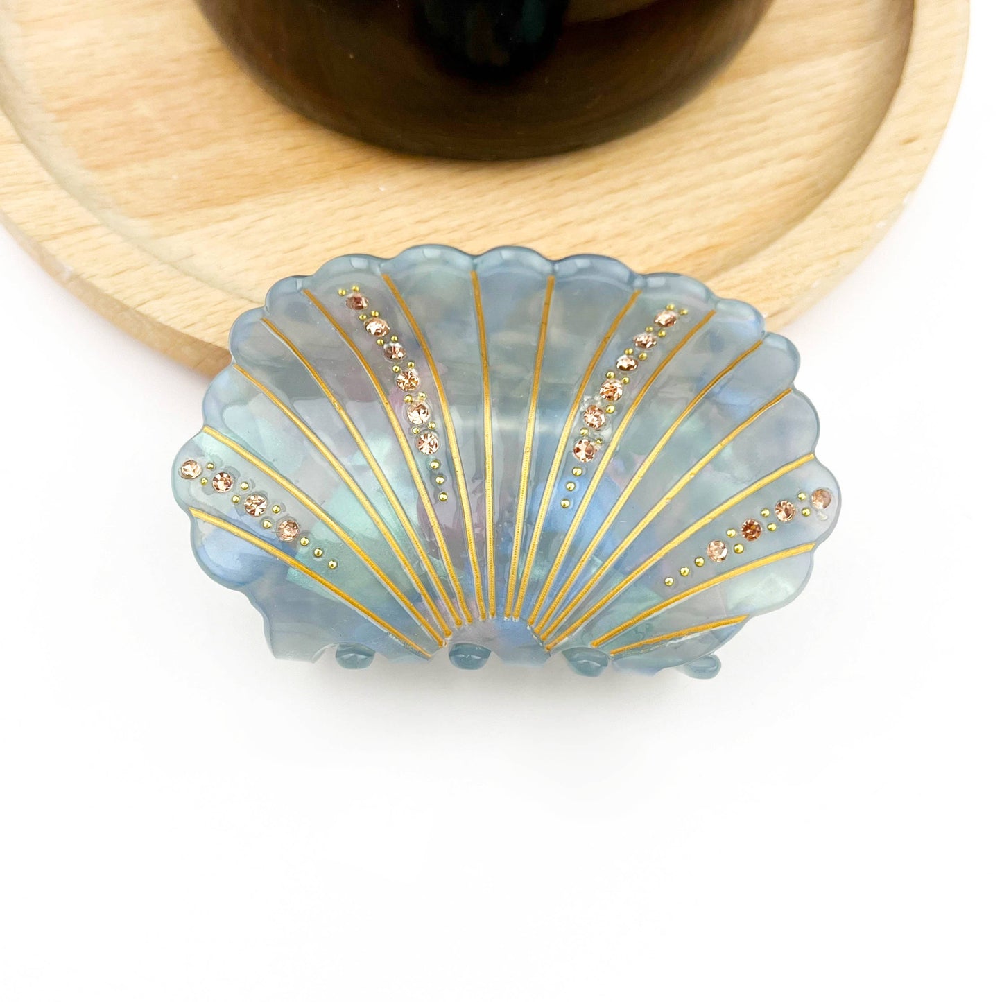 Pince à cheveux coquillage
