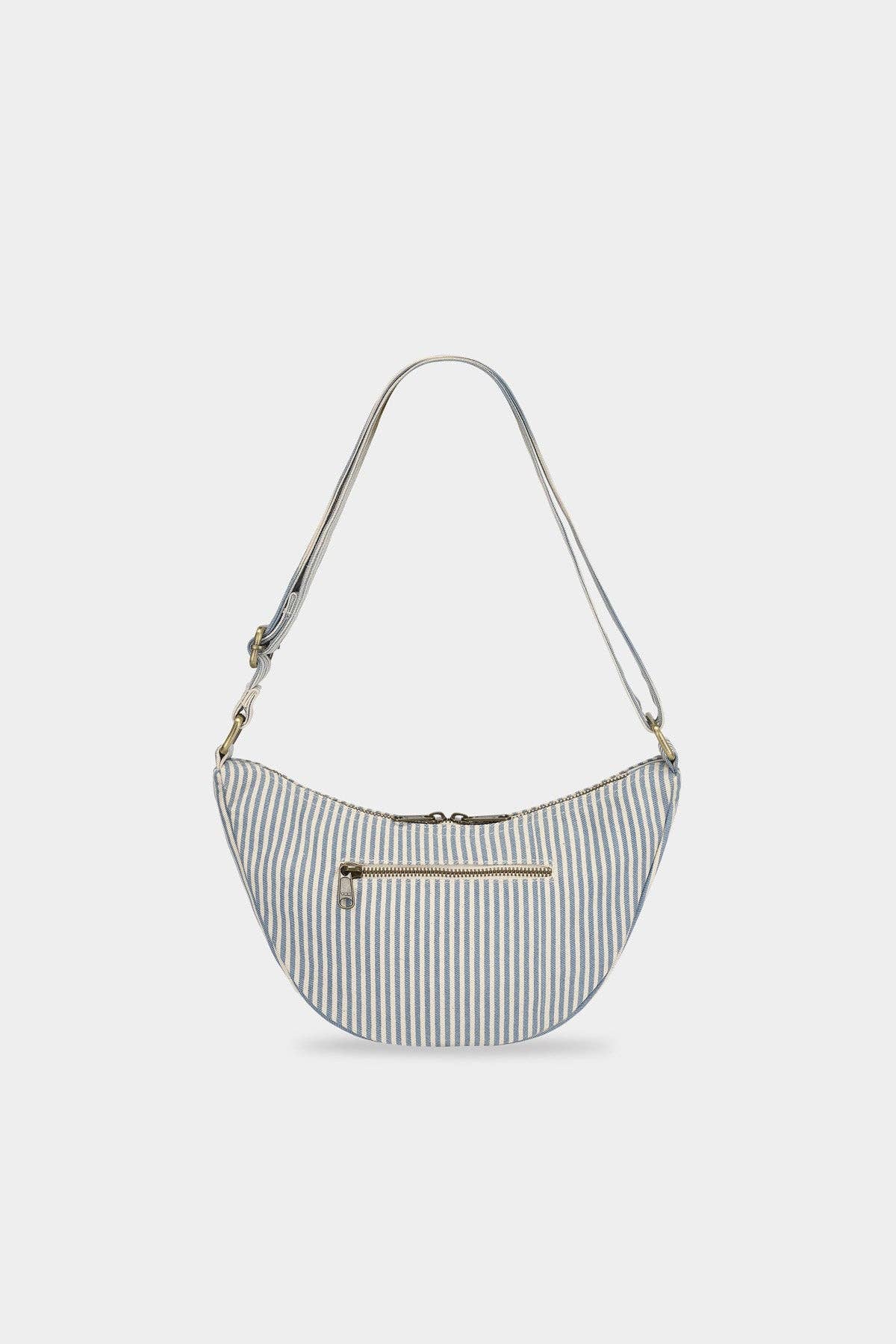 Sac Bandoulière Andrea Rayures bleu