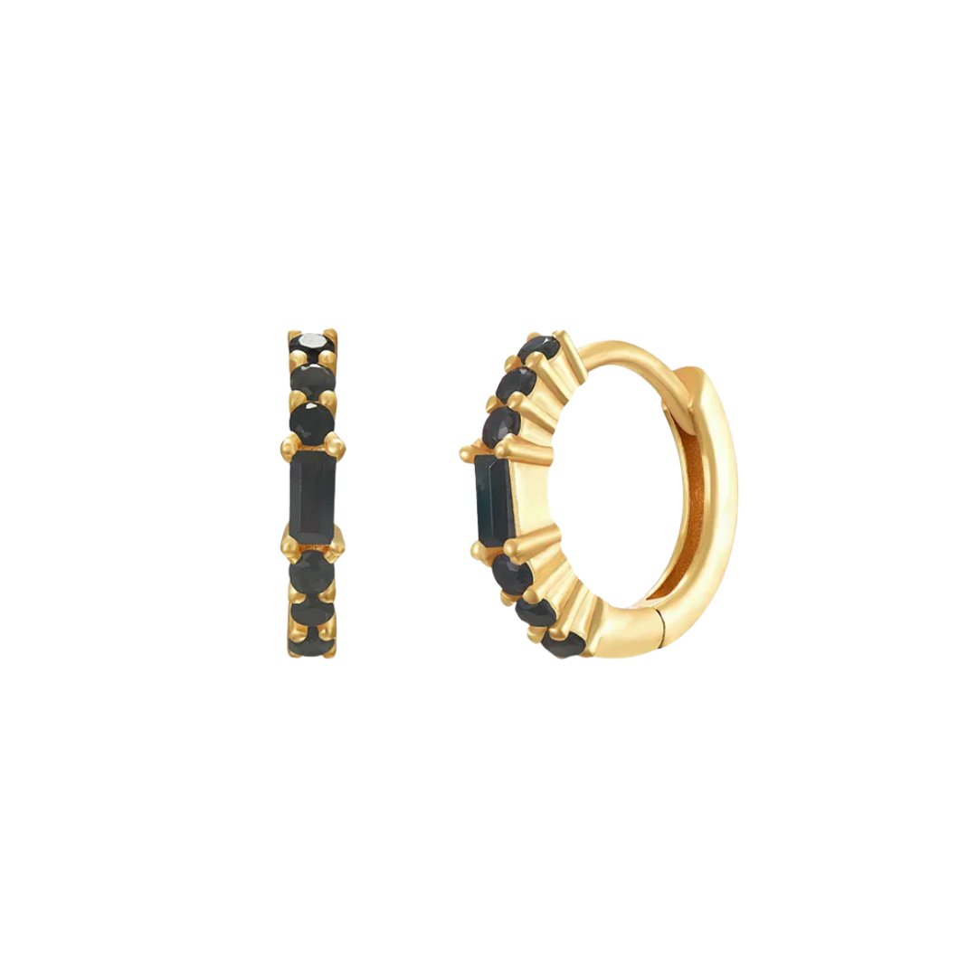 Boucles d'oreilles Aurielle noires