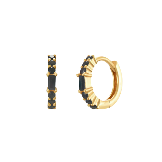 Boucles d'oreilles Aurielle noires - DupontDupont