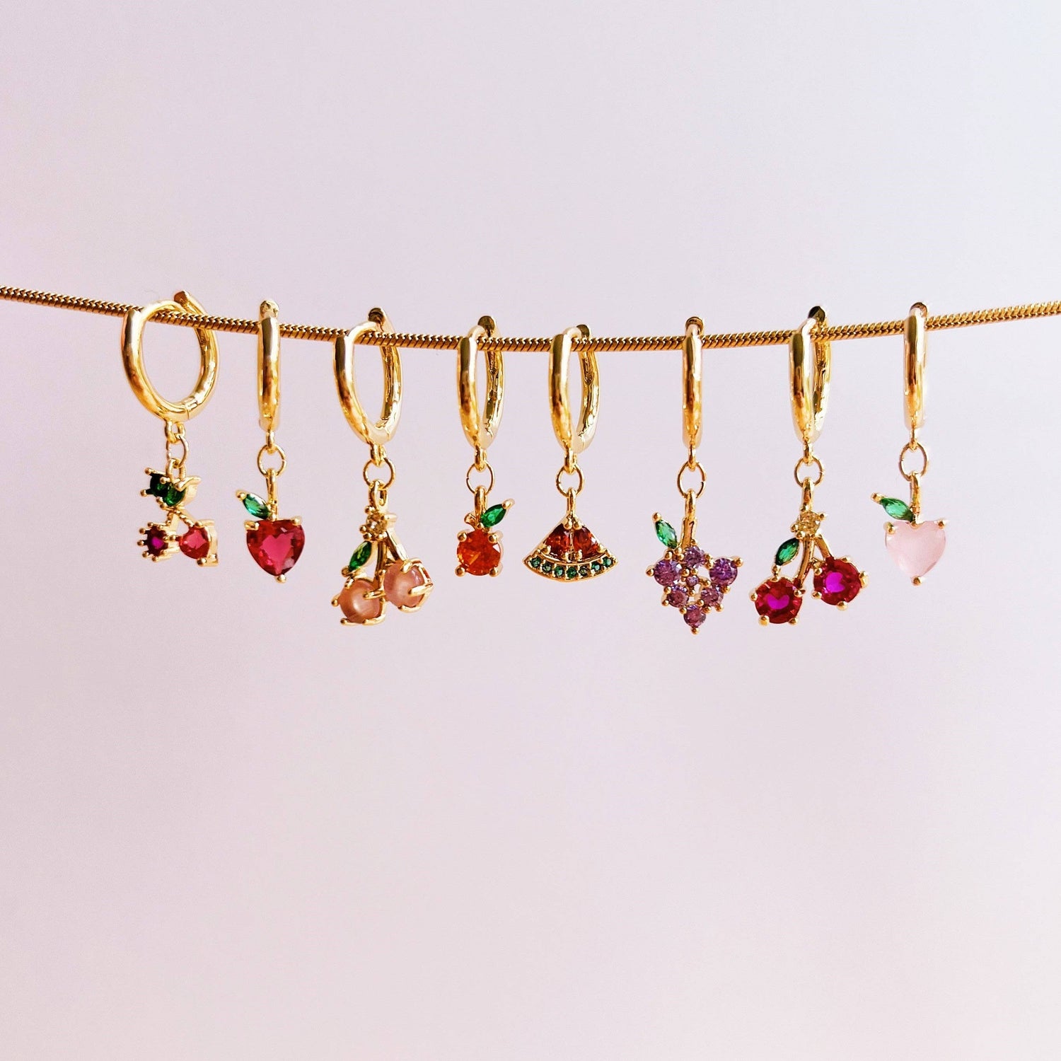 Boucle d'oreille puce Pomme rouge - DupontDupont