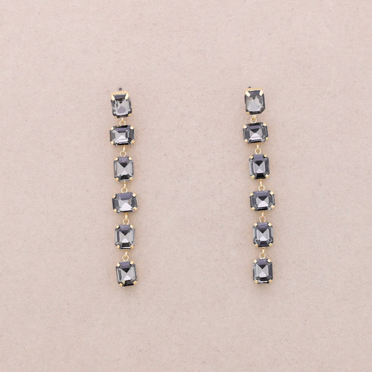 Boucles d'oreilles pendantes carrées