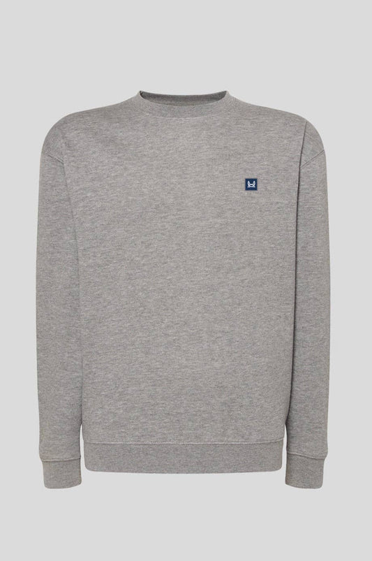 Sweat-shirt Basique Patch Gris: Gris / L