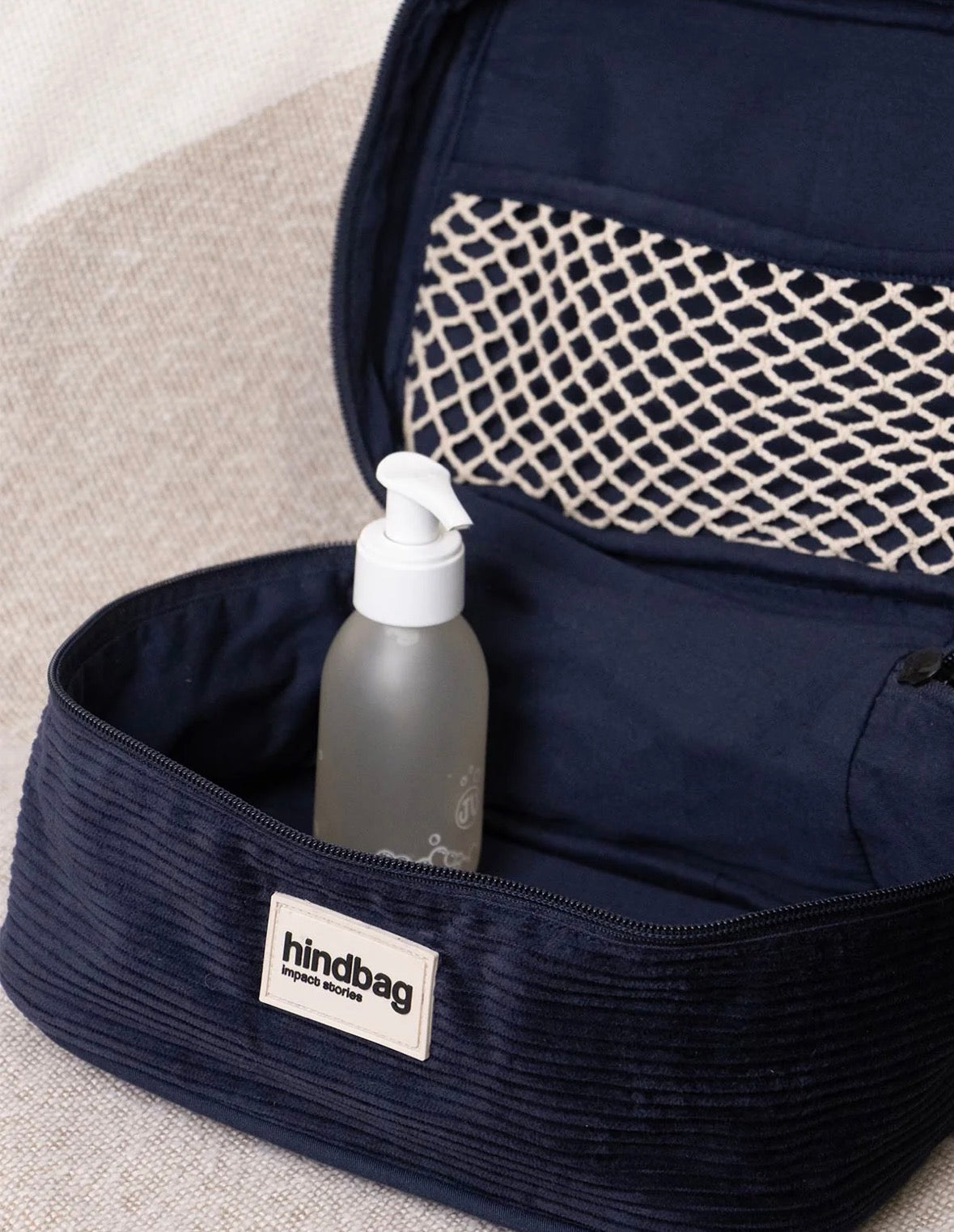 Trousse Vanity Gaspard velours - Marine