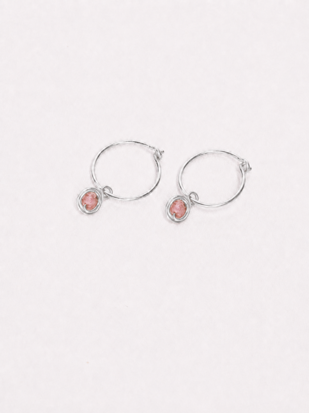 Bora - rose: Or / Tourmaline rose / Paire - DupontDupont