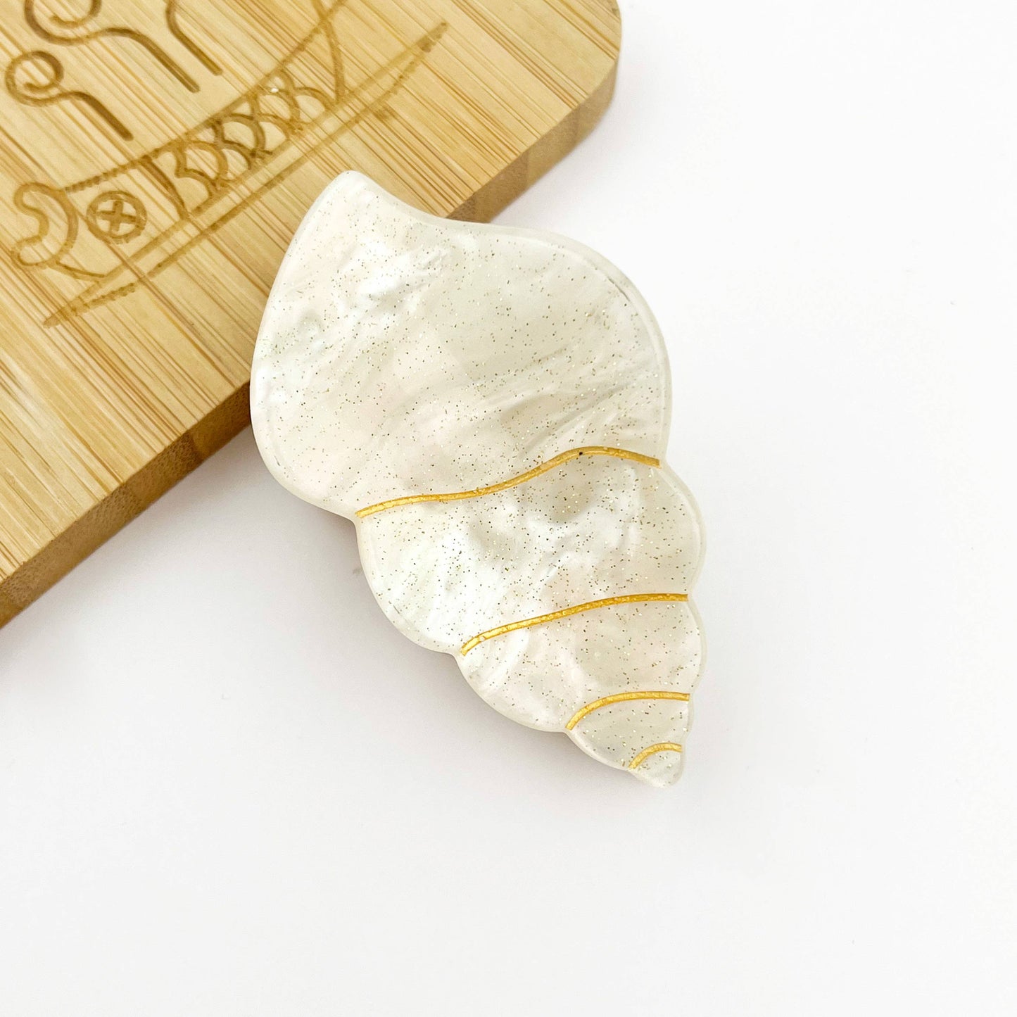 Pince à cheveux coquillage Beige - DupontDupont