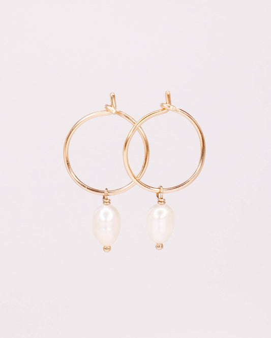 Créoles Gallinava gold filled 14 carats et Perle de culture - DupontDupont