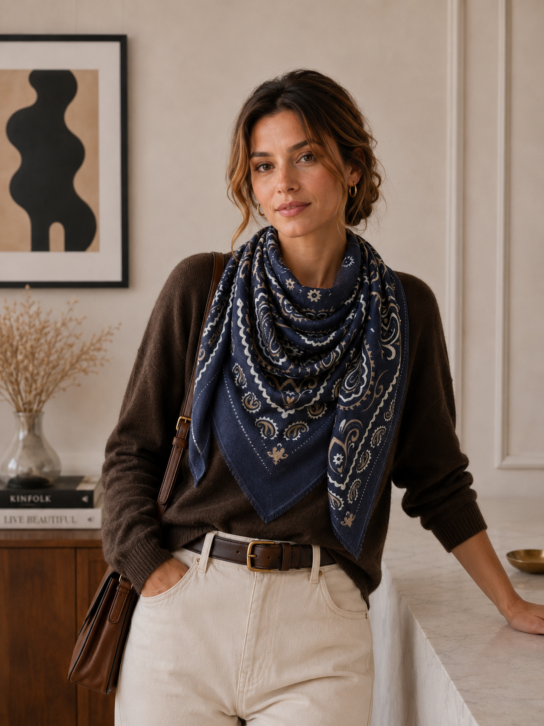 Echarpe Bandana: Beige - DupontDupont