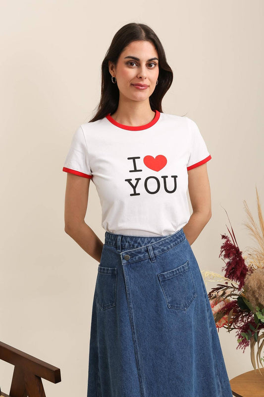 T-SHIRT "I ♥ YOU"