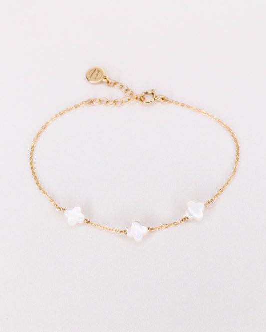 Bracelet Jasmin trèfle nacre - DupontDupont