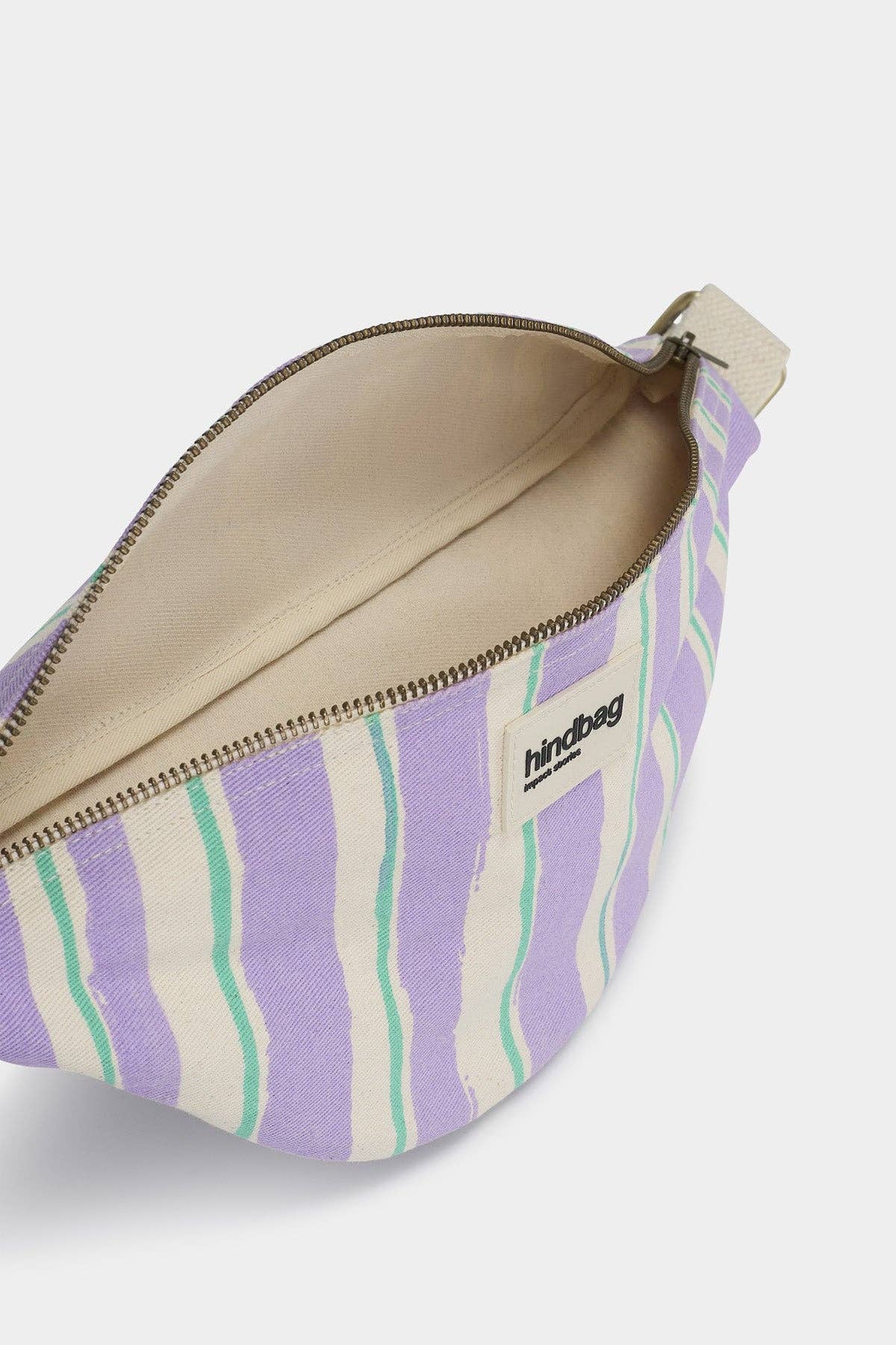 Sac banane Olivia Rayures vert et parme - DupontDupont