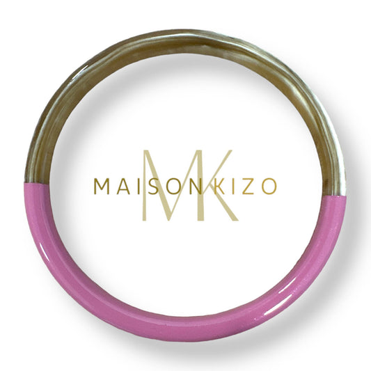 Jonc corne de buffle Rose parme