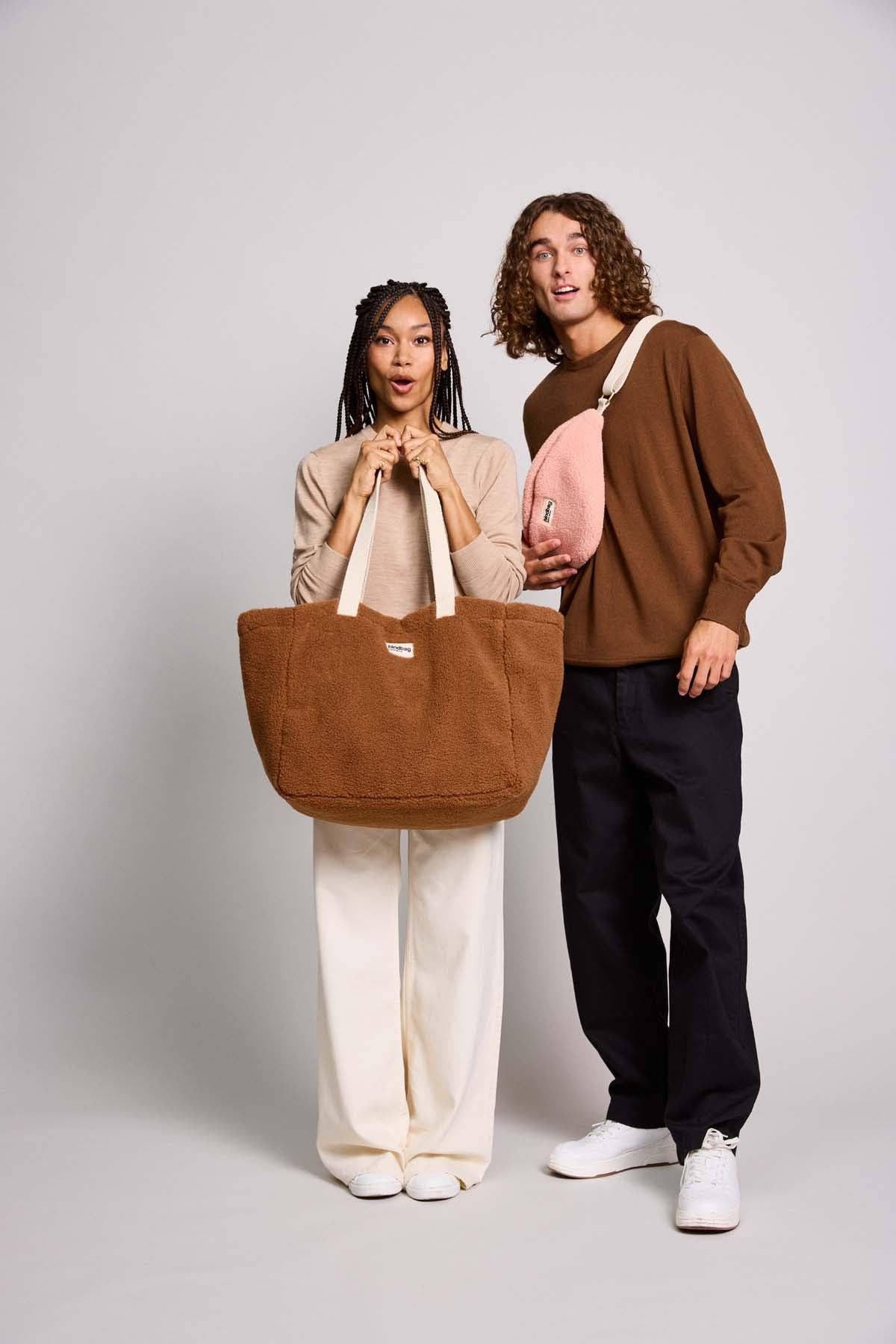 Sac banane Sasha Teddy Rose Poudré