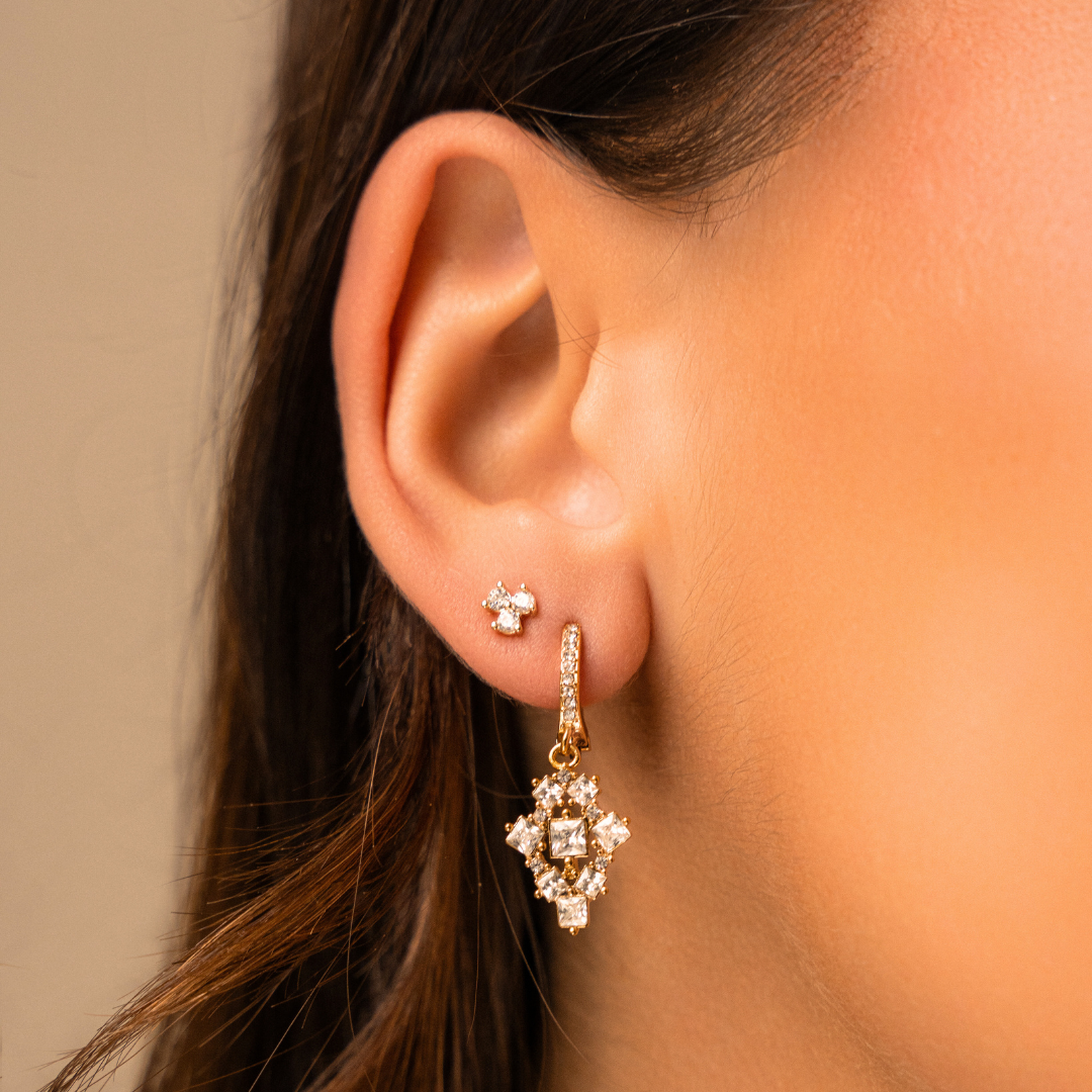Petites boucles d’oreilles scintillantes