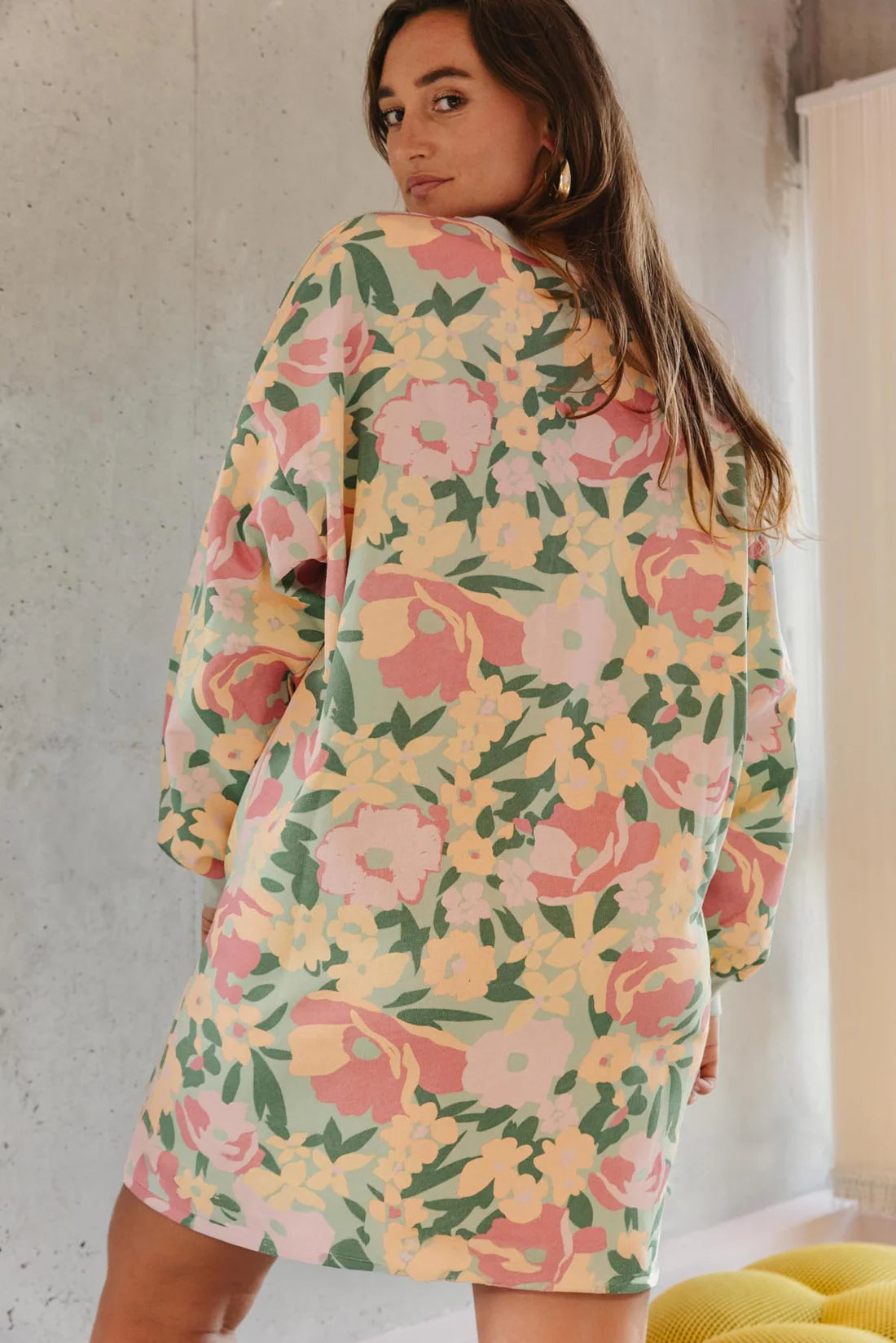 Robe sweat Allamanda vert