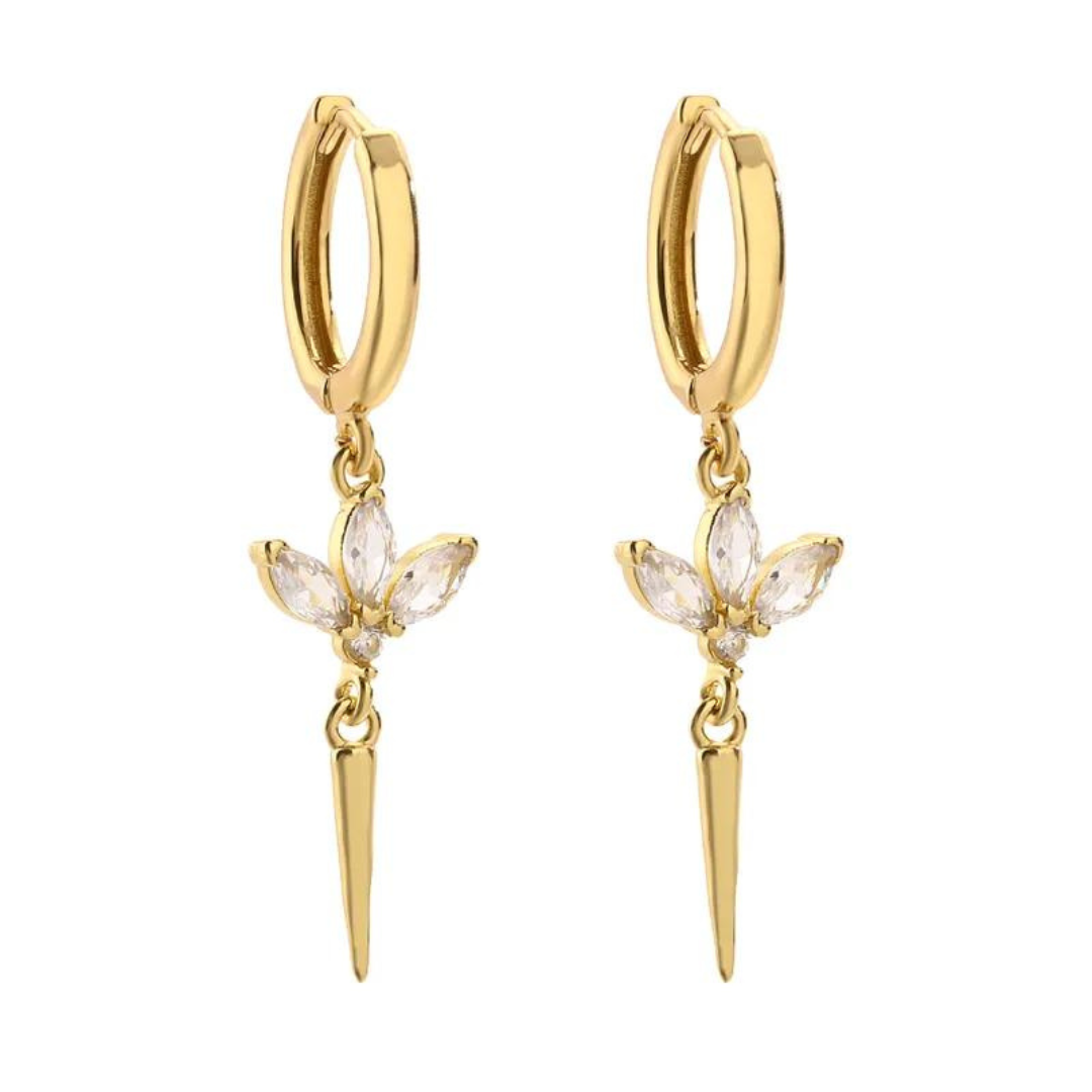 Boucles d'oreilles Alissa blanches