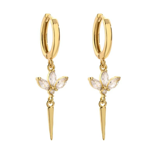 Boucles d'oreilles Alissa blanches