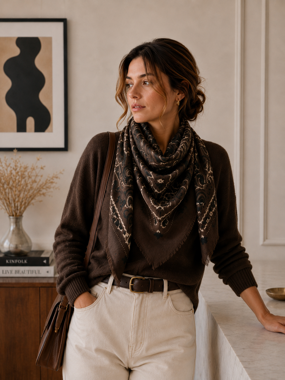 Echarpe Bandana: Beige - DupontDupont
