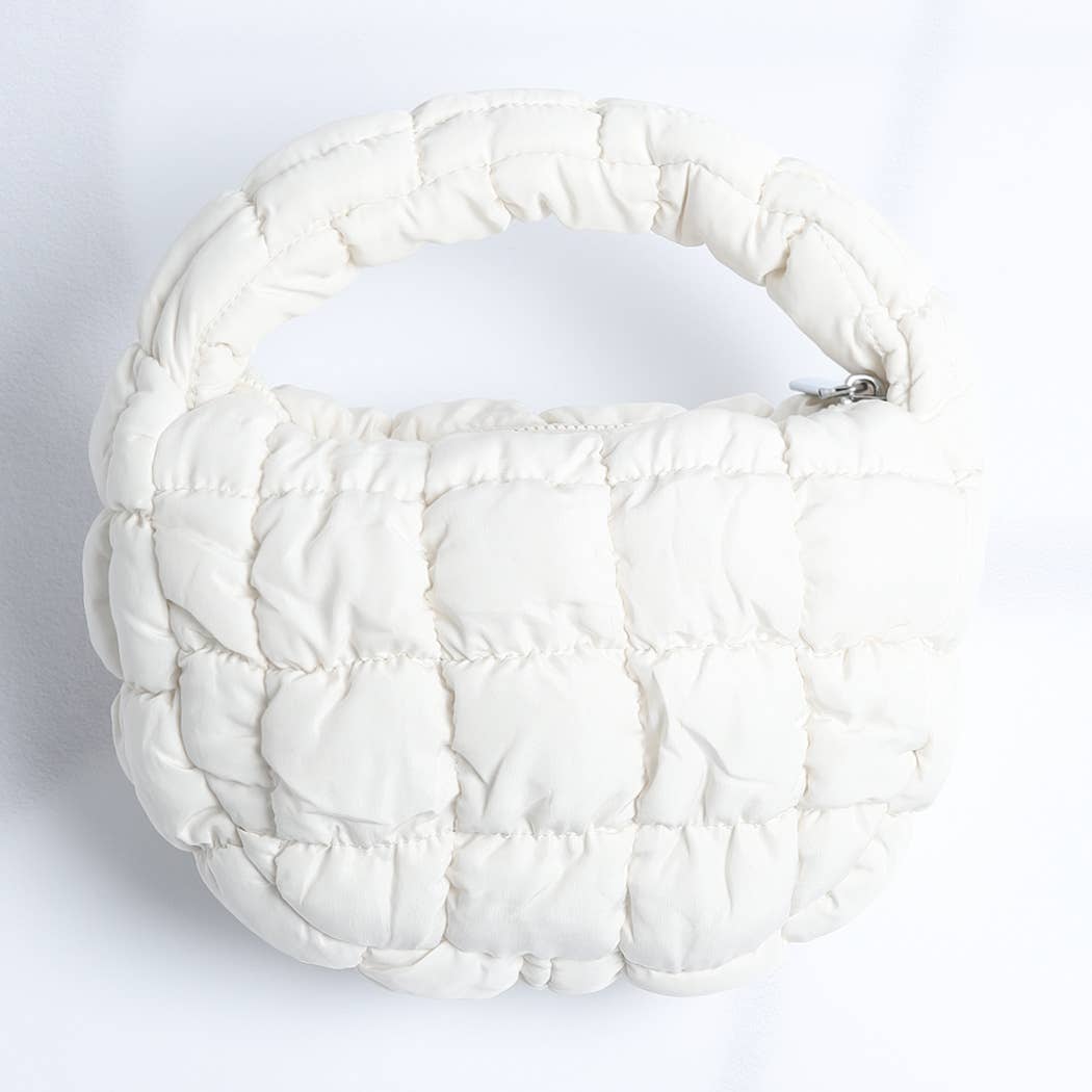 Sac mini nuage matelassé rose