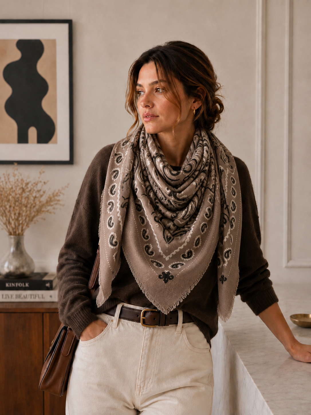 Echarpe Bandana: Caramel - DupontDupont