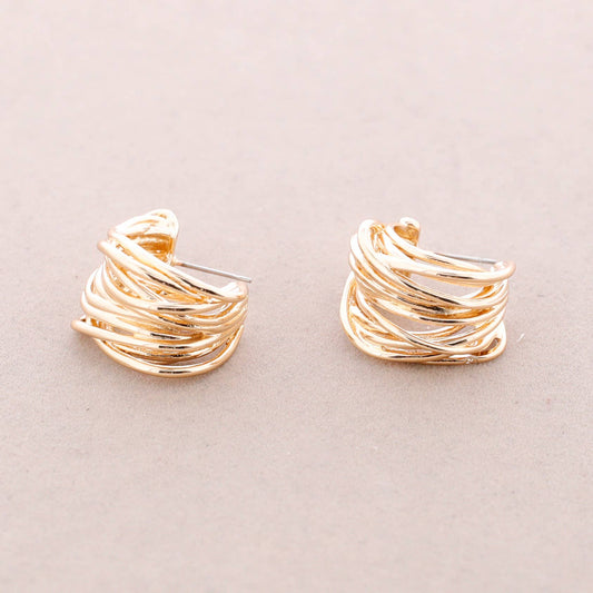 Boucles d'oreilles Aro en métal: Or