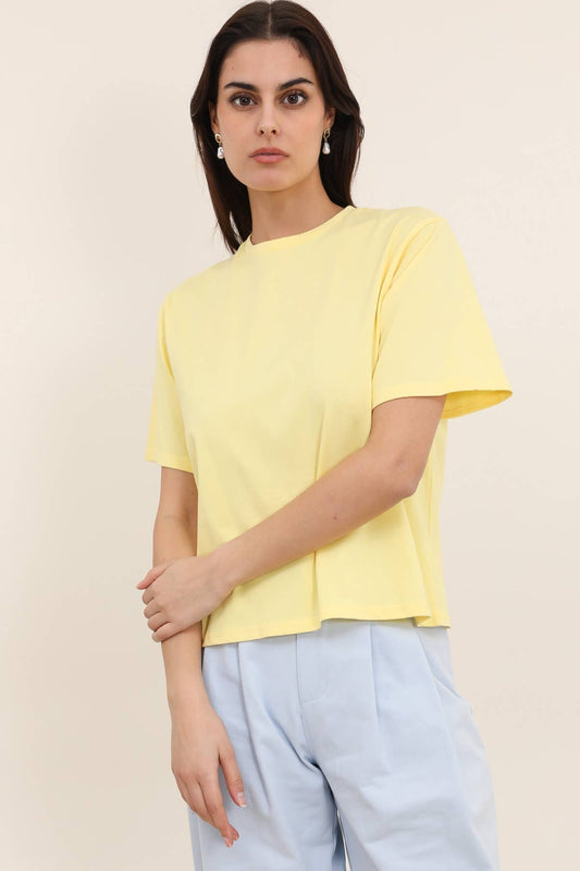 T-SHIRT BOXYBleu