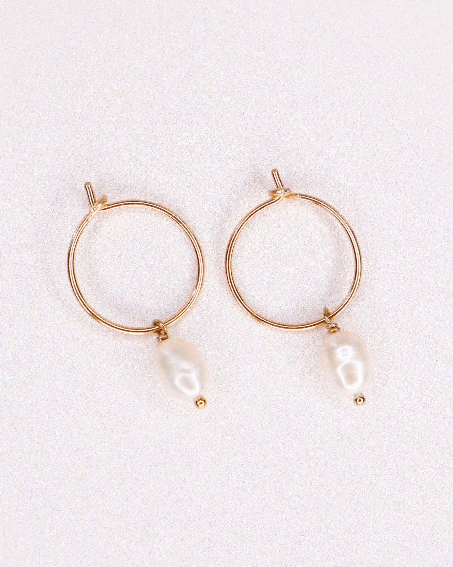 Créoles Gallinava gold filled 14 carats et Perle de culture - DupontDupont