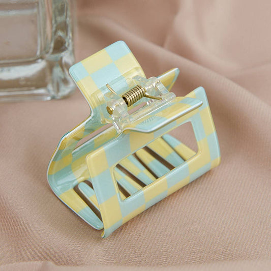 Pince à cheveux damier