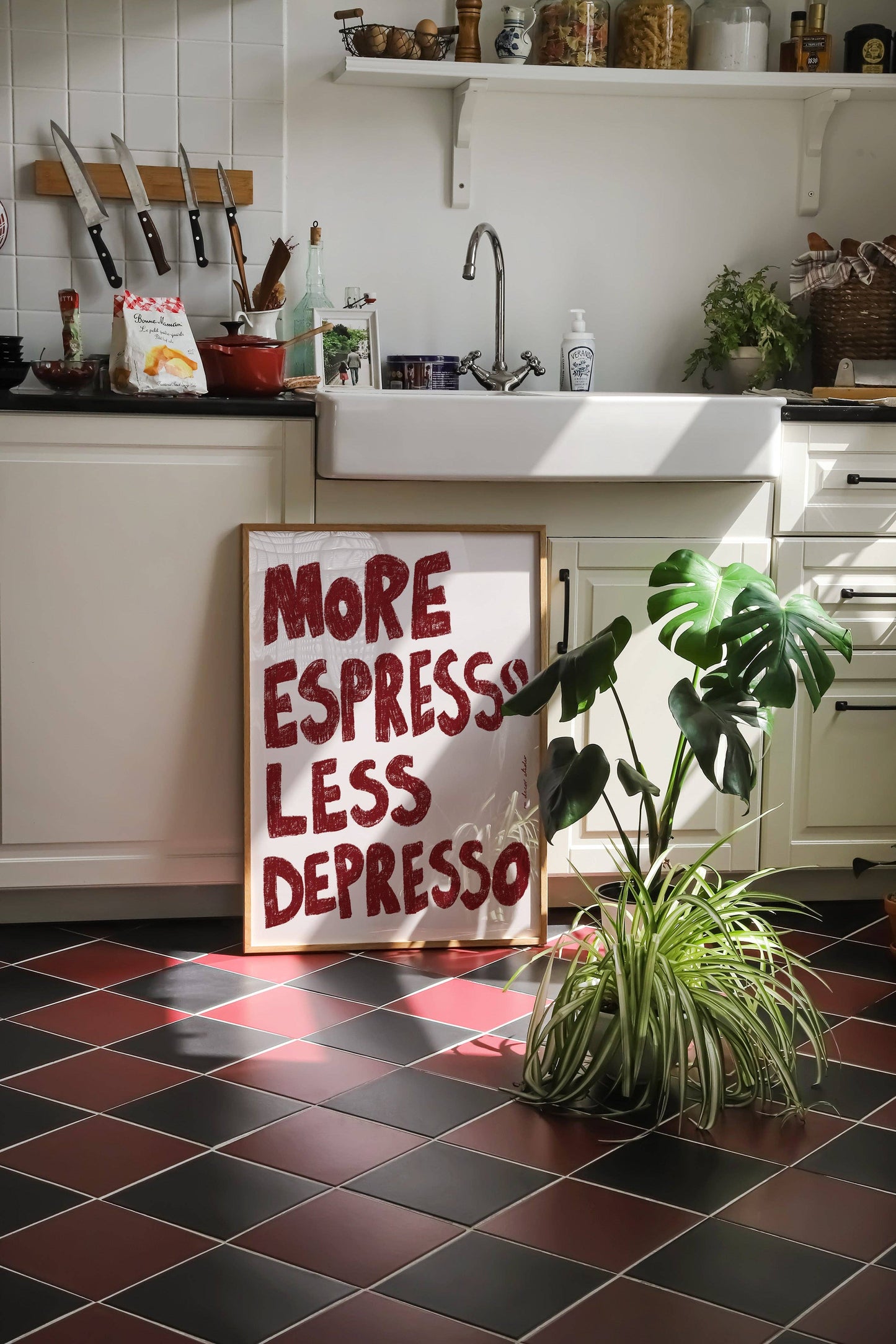 Impression artistique More Espresso Less Depresso: A3