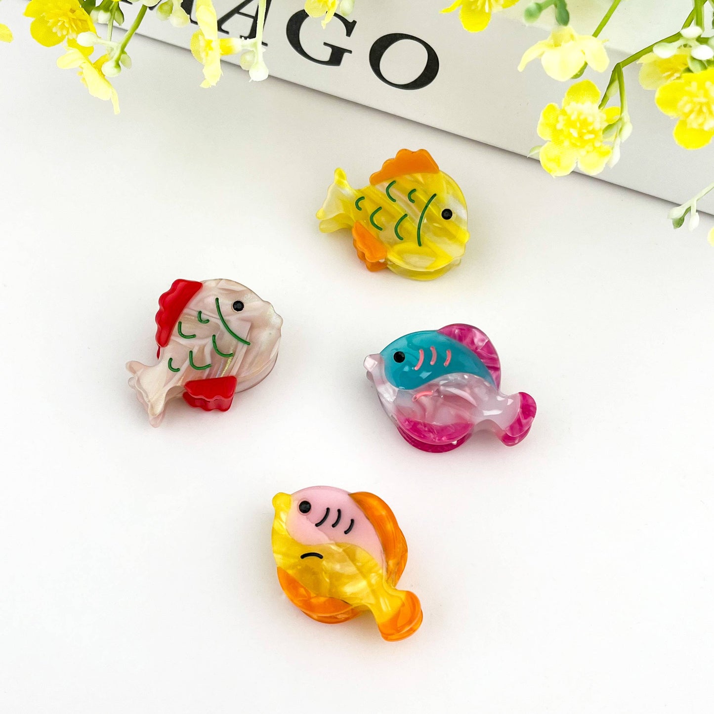 Mini pince a cheveux Poisson clown