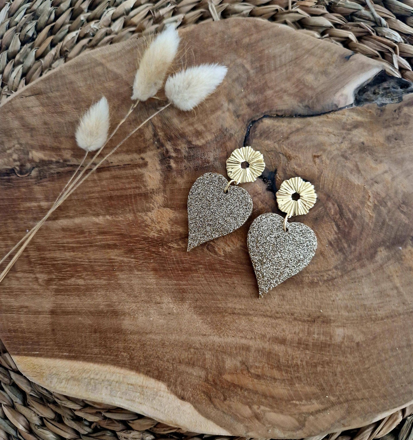 Boucles d'oreilles Ohh les coeurs or