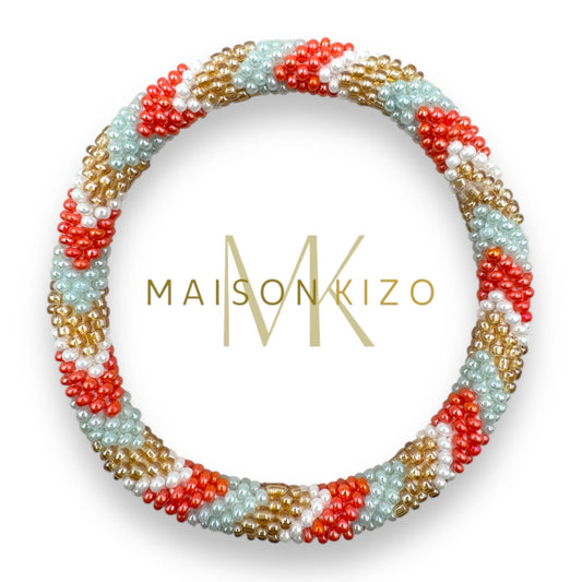 Bracelet népalais perles de verre E29 - DupontDupont